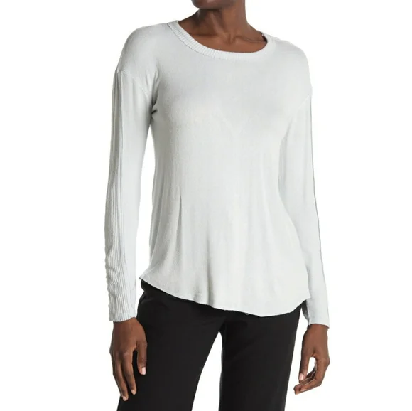 T Tahari Tops New T Tahari Long Sleeve Drop Shoulder Crew Neck